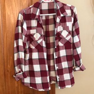 Maroon Cozy Flannel